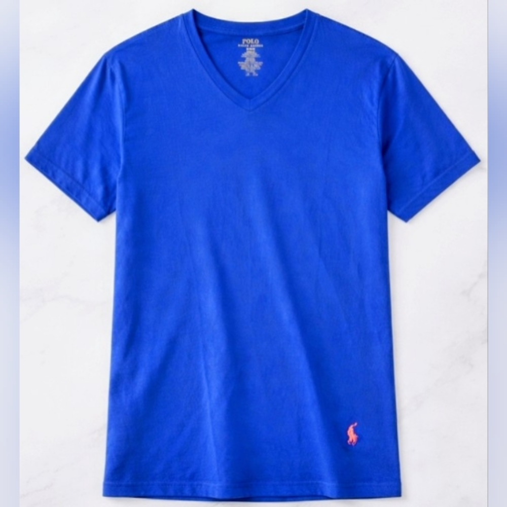 NWOT | Polo by Ralph Lauren | Men's Royal Blue V-Neck Tee